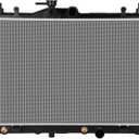 SCITOO Full Aluminum Radiator Replacement for 2007 2008 2009 2010 2011 for Nissan Versa hatchback 1.8L 2981 Plastic Radiator