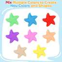 FURWEY 13.3lbs Play Sand,Mixed Packaging of 6-Color Sensory Sand,Suitable for Children to Shaping, Squeezing and MoldingWithout Molds