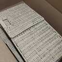 11x11x11 Cube Storage Bins Set of 4, Storage Baskets for Shelves, Natural
