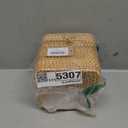 Rattan Tissue Box Cover Natural Woven Facial Napkin Holder Square with Lid 5.7 x 5.7 x 5.5 Inch (Natural)