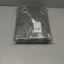 NICETOWN Grey Blackout Floral Pattern Curtains for Living Room 84 inch Long 2 Panels Set, Noise Reducing Thermal Insulated Wave Line Foil Print Bedroom Drapes for Patio Sliding Glass Door (52 x 84)