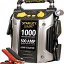 Stanley 12 Volt Jump Starter with Inflator 500 Amps, 1,000 Peak Amps J5C09 - 78306438