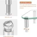 Hemudu Clear Glass Computer Monitor Riser/Triangle Desktop Universal Corner Stand for Computer Monitor & Laptop HD01T-003