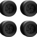 Hometastic Set of 2 Premium Towel Holders for Bathroom, Kitchen and Household - Stainless Steel Tea Towel Holder - Towel Hook Round - Self-Adhesive - No Drilling (Black)