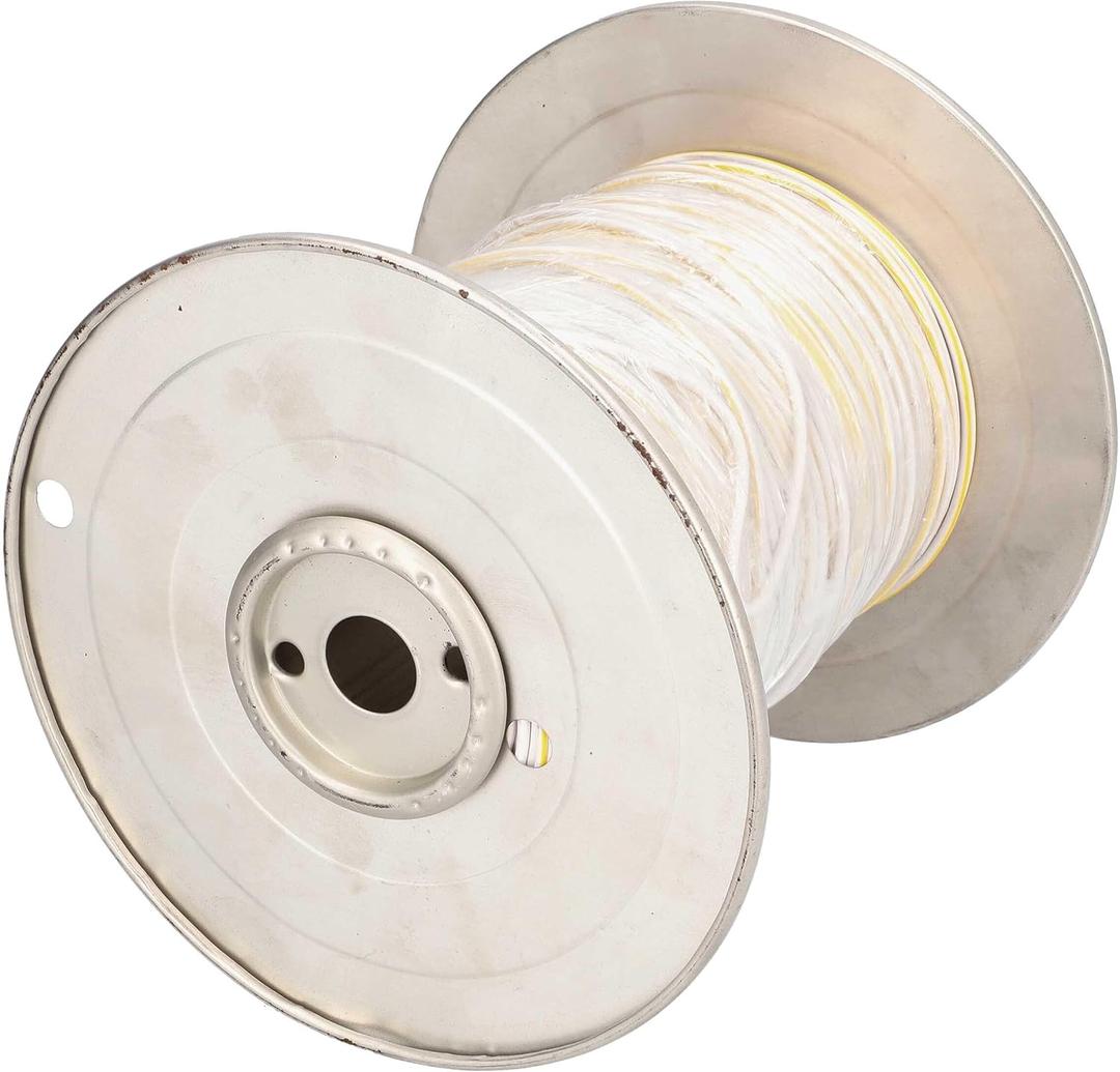 Metra Brands 18 GA US GPT All Copper Primary Wire White w/Yellow Trace