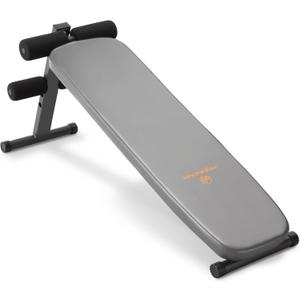 Marcy Utility Slant Board Exercise Bench for Strength Training and Home Gym Workouts (Charcoal)