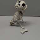 JOYIN Posable Halloween Dog Skeleton Full Body Posable Joints Realistic Skeleton Puppy with Movable Joints for Halloween Decoration, Graveyard Party Decor (9.8” X 4.7” X 12.6”)