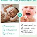 Baby Wipes Warmer, Larger Capacity Wipe Dispenser, Even Heating Diaper Wipe Warmer with Night Light, On/Off Switch, White