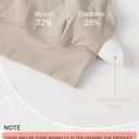 ODODOS Women's Halter Sports Bra Padded Y Racerback Yoga Top with Removable Pads, Shaker Beige, Small