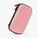 GLCON Electronic Organizer Travel Case - Shockproof Carrying Case Hard Protective Tech Pouch for Power Bank, Earbuds, Hard Drive, Smartphone, Cable, Charger, Adapter - Small Zipper Storage Bag - Pink