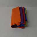 6 Pieces Extra Large Reusable Shopping Grocery Bags with Handles Colorful Woven Plastic Waterproof Tote Bags