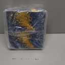 Geyoga 200 Pcs Marble Guest Napkins 2 Ply Disposable Guest Bathroom Paper Blue Gold Decorative Napkins Marbleized Hand Towels for Home Bathroom Kitchen Party Table Decor