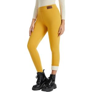 Sherpa Fleece Lined Leggings Women Winter Warm Thermal Tights Soft High Waist Thick Pants for Cold Weather