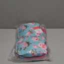 SINGER Sewing Accessories Organizer (Bag Only)  Double Layer Portable Sewing Storage Bag | 2 Detachable Pouches and 18 Compartments, Large Sewing Supplies & Crafting Carry-All (Turquoise Floral)