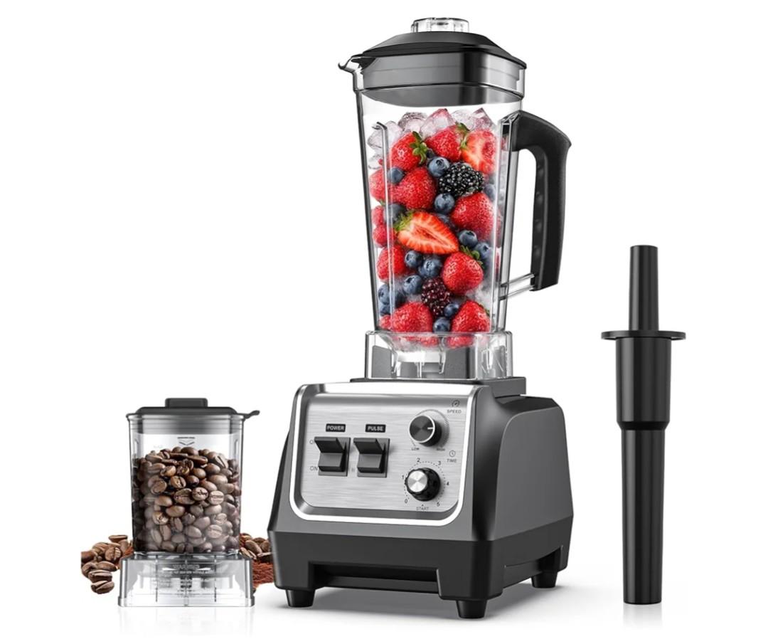 1800W Smoothie Blender and Grinder Combo 70OZ Large Capacity Countertop Blenders for Kitchen High Speed Blender for Smoothies Ice Crushing Frozen Drinks Puree