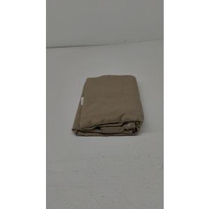 MIULEE Beige Thick Polyester Linen Rectangle Tablecloth Decorative Cutouts Waterproof Stain and Wrinkle Resistant Table Cloth Burlap Farmhouse Table Cover for Dining Party Wedding, 55 x 84 inch
