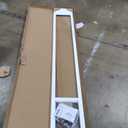 PetSafe Sliding Glass Pet Door - No-Cut DIY Install Doggy Door for Renters - Aluminum Frame - Adjustable Height 75 7/8" to 80 11/16" - Ideal for Medium Dogs Up to 40 lb - White