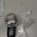 coldSky Rechargeable Fabric Shaver, Lint Shaver with Digital Display, Sweater Shaver with 6-Leaf Blades and Safety Lock, 3-Speeds Defuzzer Remove Fuzz, Pills from Clothes, Furniture, Sofa, Blanket (Black)