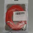 GentsStride Chubby 2.0 Durable Fast Charging Cable USB Type-C Cables Ultra-Thick Silicone Cord USB-C to USB A Cable for Cell Phones, Android Devices and More, Red, Type-C to Type-C, 8.2FT