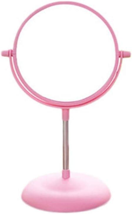 Dressing Mirror Round Makeup Mirror, Vertical Desktop Beauty Mirror 360  Spin Bathroom Mirror Bedroom Dorm Room Girl Vanity Mirror Clear (Color : B, Size : 30.515.2CM)