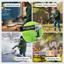 Cordless Leaf Blower, 385 CFM 180 MPH - Suit for MAKITA 18V LXT Batteries, Lightweight with Extended Nozzle for Patio, Driveway, Garage & Debris Cleanup (Battery Sold Separately)