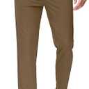 36" Inseam Men's Sweatpants with Zipper Pockets Men Joggers Running Workout Athletic Gym Track Tall Pants Brown