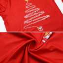 ENJOYNIGHT Matching Family Christmas Pajamas Set Soft Long Sleeve Xmas Sleepwear Print Pjs Sets (Red)