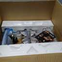 WEELMOTO Headlights Assembly for 99-02 Chevy Silverado 1500 2500; for 01-02 Silverado 1500HD 2500HD 3500HD; for 00-06 Tahoe Suburban 1500 2500; with Daytime Bar Tube+Parking Turn Signal Light (Clear Lens I Amber Reflector | Double LED Strips)