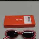 miyya 2025 Polarized Oval Sunglasses with UV Protection - Multiple Trendy Colors & Patterns (Rose/Black)