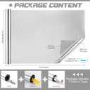 Pushglossy 24 Inch X 50 Ft One Way Window Tint Film Privacy Daytime Reflective Mirror Window Sun Blocking Thermal Insulated Film Heat Control Static Cling Tint Anti UV Home Office