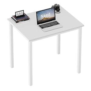 Need Small Computer Desk for Home Office 31.5 Inch Gaming Desk White