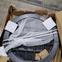 Natotela 27.6in Round Manhole Cover and Frame, Fiberglass Recessed Solid Top Cover with Base Size 31in,25in Clear Opening,Septic Tank Cover and Base for yard, Non-slip Reinforced Sewage Basin Cover (Black)