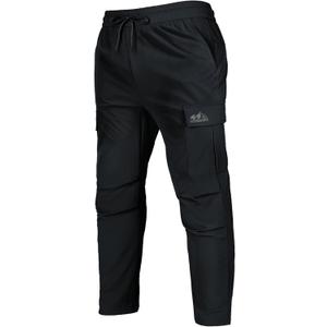 Men's Track Pants Outdoor Athletic Running Casual Joggers Pants with Zipper Pockets Lightweight Quick Dry (Medium, Dark Blue)