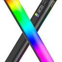 PULUZ Magnetic Handheld Light Wand, Full Color RGB Light Stick, LED Fill Light with 3000mAh Rechargeable Battery, 2500-9000K Dimmable Camera Tube Light for Studio Photography TikTok YouTube Vlog, 30cm (30cm/11.8in)