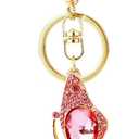 6 x Butterfly Keychain Birthday Gifts for Women Mum, Keychains Bag Charms Purse Charms for Handbags