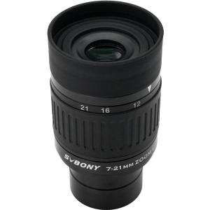 SVBONY SV135 1.25 Zoom Eyepiece, Zoom 7 to 21mm Telescope Eyepiece 5 Element 3 Group, Telescope Accessories for Astronomic Telescopes Visual Planetary Nebula