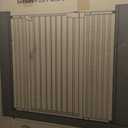 Cumbor 36" Extra Tall Baby Gate for Stairs, 29.7-54.2" Extra Wide Dog Gate for Doorways Hallways, Pressure Mounted Child Gate for Wide Opening, Auto Close Personal Safety for Babies and Pets, White