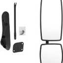 Chrome Door Mirror Assembly for International Truck 4300 4400 7400 7600 8500 8600, Passenger Right Side