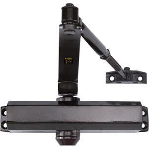 LYNN HARDWARE Medium Duty Commercial Door Closer - DC6003 Automatic Door Closer, Surface-Mounted Auto Door Closer, Size 3 Automatic Door Closer for Home & Light Commercial Property, Dark Bronze