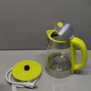 Speed-Boil Water Electric Kettle, 1.7L 1500W, Coffee & Tea Kettle Borosilicate Glass, Water Boiler, Auto Shut-Off, Cool Touch Handle, Base Detachable, LED. 360 Rotation, Boil Dry Protection (Yellow)