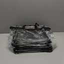 Medium clear bag, black logo, black strap, 5 pcs