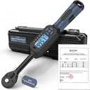 3/8 Torque Wrench Digital (5.02-99.6 Ft.Lb) 2% High accuracy Digital Inch Pound Torque Wrench 3/8 Drive with Buzzer and Colorful LED Indicator/Track Mode for Moto Auto Car