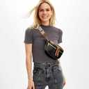 KKXIU Crossbody Sling Bag for Women Trendy Fanny Pack Vegan Leather Chest Bag | Trendy