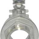 VARMHUS Full Port Ball Valve S304 Stainless Steel 304 Heavy Duty for Water, Oil, and Gas,1000WOG (1-1/4")