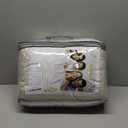 Nanko King Comforter Set Beige Tufted Jacquard Boho Soft Shabby Chic Reversible Down Alternative Microfiber Bedding - All Season Duvet Bohemia Farmhouse Bed Sets Women Men Size 104 x 90 3pc, Cream Tan