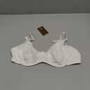 INLYRIC Women's Inbarely Plus Plunge Bra - Unlined Underwire Sexy Demi Balconette Bras (36B, Coconut White)