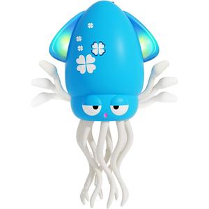 Electric Dancing Octopus Light Music Suitable for 12-18 Months Old Baby Toys, Kid Crawling Squid Toys Suitable for Toddler Tummy time, Christmas for 1 2 3 4 5 6 Year Old Girl (Blue)
