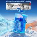 Portable Air Conditioners, Air Conditioner, Dual Nozzle AC Unit with Remote Control, 1600ML Tank, 3 Speeds, Timer & 70 Adjustable Airflow, Evaporative Mini Air Conditioner for Bedroom, Office Camping