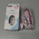 Fansidi Upgraded Baby Nail File | Easy & Safe Baby Nail Trimmer, Precise 4-Stage Electric Nail Clipper for Newborn to Toddler Girl, with Soft LED Light & 18 Grinding Heads, Perfect Baby Shower Gift (Blush Petal Pink)