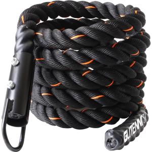 Climbing Rope Gym Climbing Rope for Fitness and Strength Training, Rock Climbing and Home Workouts Adult Climbing Rope Kids Outdoor Climbing Rope or Home Indoor Climbing Rope (13.2ft Black)